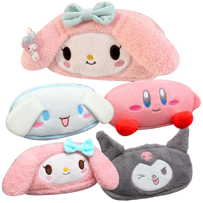 kawaii-sanrios-cinnamoroll-kuromi-melody-กระเป๋าดินสอ-ปากกา-ตุ๊กตาน่ารัก-สําหรับเด็ก