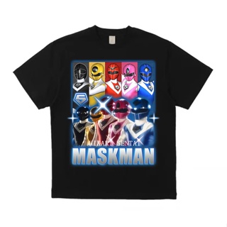 เสื้อยืดโอเวอร์ไซส์Infinit เสื้อยืดแขนสั้น ผ้าฝ้าย พิมพ์ลาย Masked Knight Ultraman GodzillaS-3XL_05