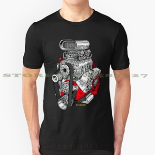 ใหม่ เสื้อยืดลําลอง แขนสั้น พิมพ์ลายรถยนต์ Hemi Chevy Holden Motorsport Drag Racing Satan Car สไตล์วินเทจ แฟชั่นสํา_04