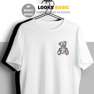 Street Wear   Basic Tee Ready Stock XS-5XL UNISEX Cotton Colorful Geometric Teddy Bear Short Sleeve T-shirt Women M_02