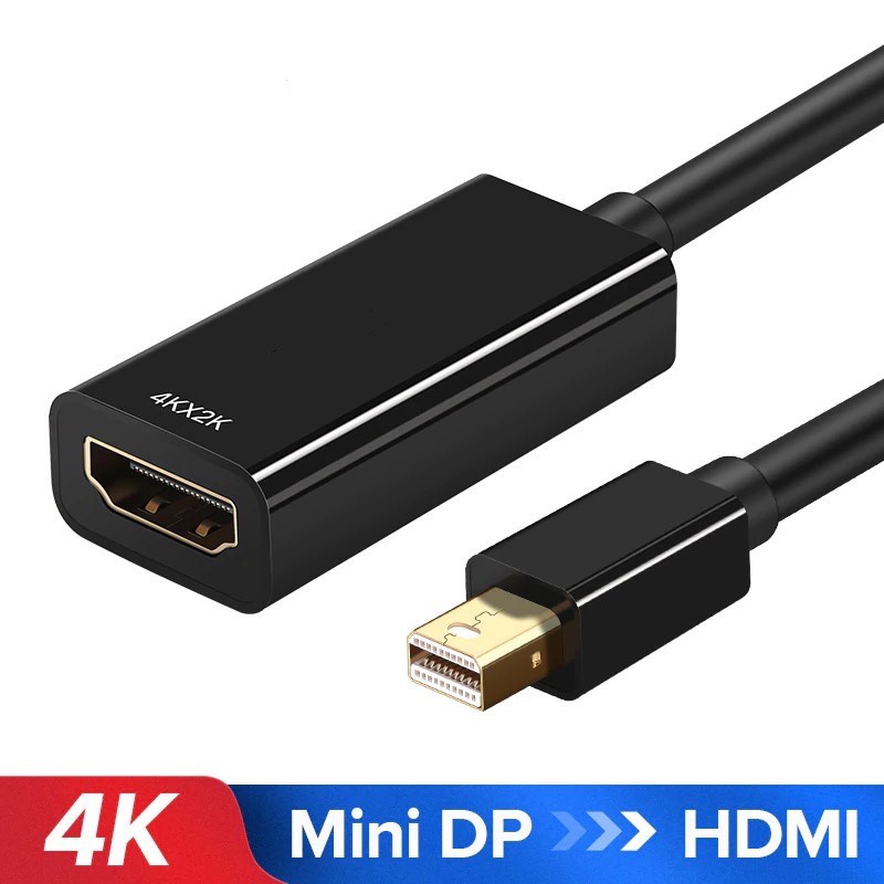 Mini Thunderbolt Mini Display Port To HDMI 4Kx2K สำหรับ noteBook และ ...