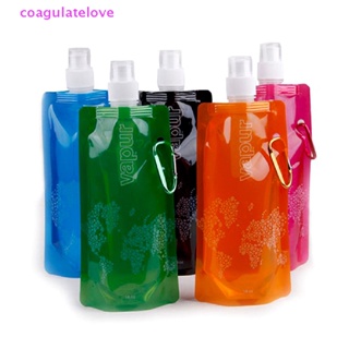 Coagulatelove กระเป๋าใส่ขวดน้ํา แบบนิ่ม พับได้ น้ําหนักเบา ขนาด 480 มล. [ขายดี]