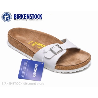 【Original】Birkenstock Madrid Mens/Female Classic Cork White Matte White Slippers 34-44