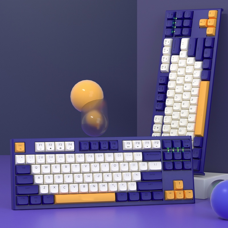 MATHEW TECH MT87 TKL Layout 87keys RGB Wired Mechanical Keyboard USBC