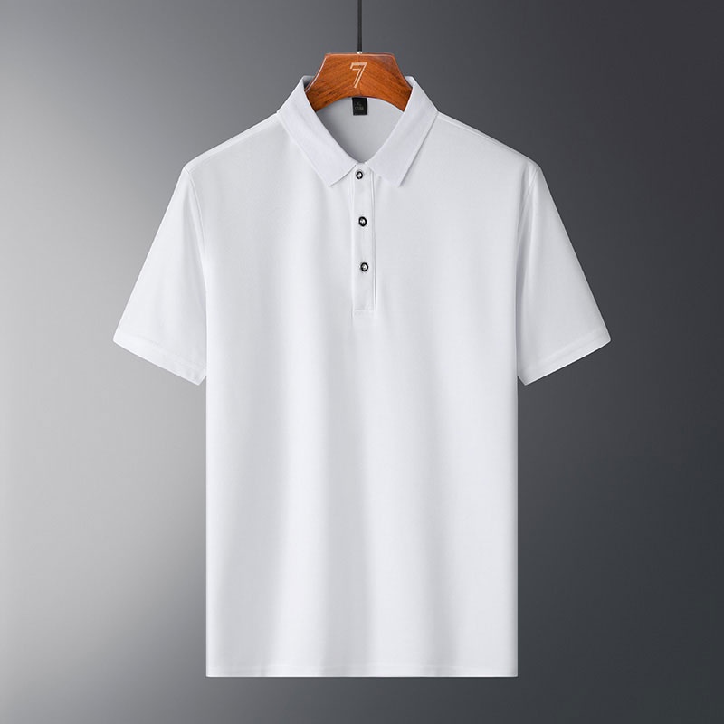เสื้อโปโลแขนสั้น-สีพื้น-แบบเรียบ-แฟชั่นฤดูร้อน-สําหรับผู้ชาย