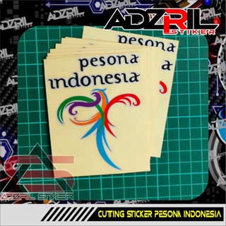 สติกเกอร์ ลาย PESONA INDONESIA สําหรับติดตกแต่งรถยนต์ รถจักรยานยนต์