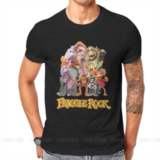 [In Stock]Fraggle Rock Round Collar TShirt Dr. Teeth And The Electric Mayhem Cartoon Fabric Original T Shirt Men To_04