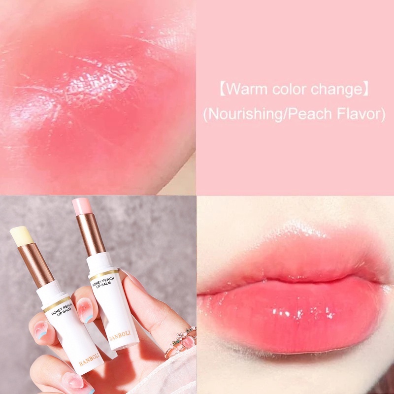 peach-vaseline-ลิปบาล์ม-เปลี่ยนสีตามอุณหภูมิ-ให้ความชุ่มชื้น-ติดทนนาน-ซ่อมแซมริมฝีปาก-ริ้วรอย-ลิปสติก-เครื่องสําอาง