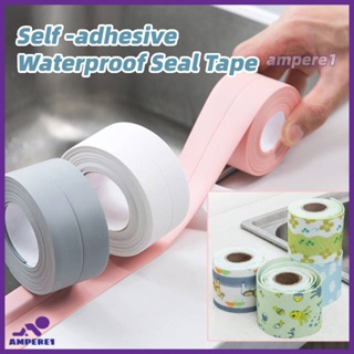 Self-Adhesive เทปซีลกันน้ำห้องอาบน้ำ Sink Edge Sealing Strip Kitchen Toilet Anti-Mildew Tape -AME1