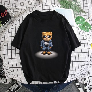 &lt;T-SHIRT PEREMPUAN LELAKI&gt;BAJU TEDDY BEAR BOY SWAG T-SHIRT WOMEN MEN KAIN COTTON/Baju Wanita/Oversize/Plus Size Tee_02