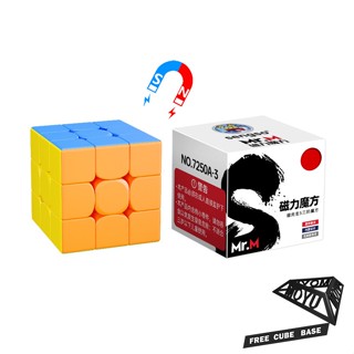 Shengshou Mr.M 3x3 ลูกบาศก์แม่เหล็ก ความเร็วสูง ไร้สติกเกอร์ 3x3x3