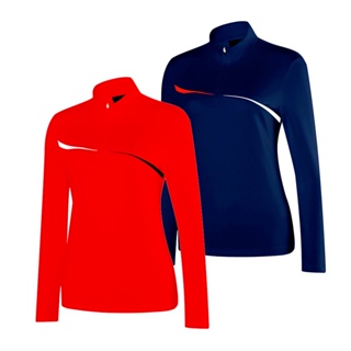 เสื้อยืดแขนยาว ระบายอากาศได้ดี เหมาะกับใส่เล่นกีฬากอล์ฟ สําหรับผู้หญิง 2023