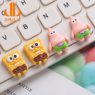 ขายดี ที่คาดผม เรซิน ลายการ์ตูน SpongeBob SquarePants Pie Daxing diy สําหรับทําเครื่องประดับผม เคสโทรศัพท์