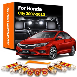 ชุดหลอดไฟ LED แคนบัส 8 ชิ้น สําหรับ Honda City 2007 2008 2009 2010 2011 2012 2013