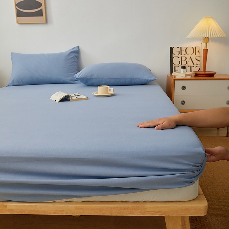 dansunreve-ผ้าปูที่นอน-แบบนิ่ม-ระบายอากาศ-เป็นมิตรกับผิว-เป็นมิตรกับสิ่งแวดล้อม-สีขาว-สีฟ้า-สีเทา-สําหรับเตียงคิงไซซ์-และควีนไซซ์-5ฟุต-3ฟุต-360-องศา