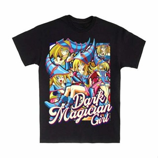 เสื้อยืดคอกลม ผ้าฝ้าย พิมพ์ลาย Dark Magician Yu Gi Oh แฟชั่นคลาสสิก สําหรับผู้ชาย