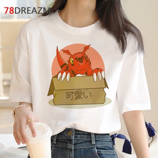 digimon t shirt male vintage 2022 white t shirt japanese couple clothes t shirt t-shirt white t shirt vintage_01