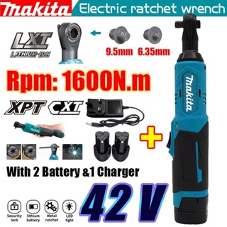 【พร้อมส่ง】Makita ใหม่ ประแจวงล้อไฟฟ้าไร้สาย 8000mAh 42V พร้อมสกรูน็อตถอดแบตเตอรี่ 2/1 150N.m