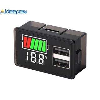 Aideepen USB Type-C DC8-30V แผงโวลต์มิเตอร์แบตเตอรี่รถยนต์ ตัวบ่งชี้ความจุ ตัวทดสอบพลังงาน