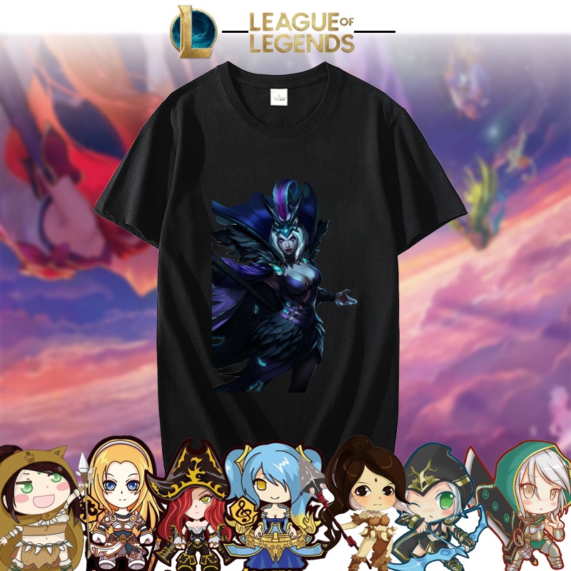 เสื้อยืดสีพื้น-league-of-legends-เสื้อวินเทจชาย-เสื้อคู่วินเทจ-ใส่สบายๆ-เสื้อยืดน่ารักๆ-เสื้อยืดแขนสั้น-เสื้อยืด-03