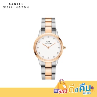 (ทักแชทรับโค้ด) Daniel Wellington นาฬิกาข้อมือ Iconic Lumine White 32มม สีโรสโกลด์เงิน