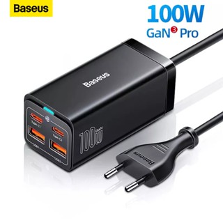 Baseus GaN ที่ชาร์จเร็ว 100W 65W 4.0 QC 3.0 PD USB-C Type C USB สําหรับ MacBook Samsung iPhone แล็ปท็อป