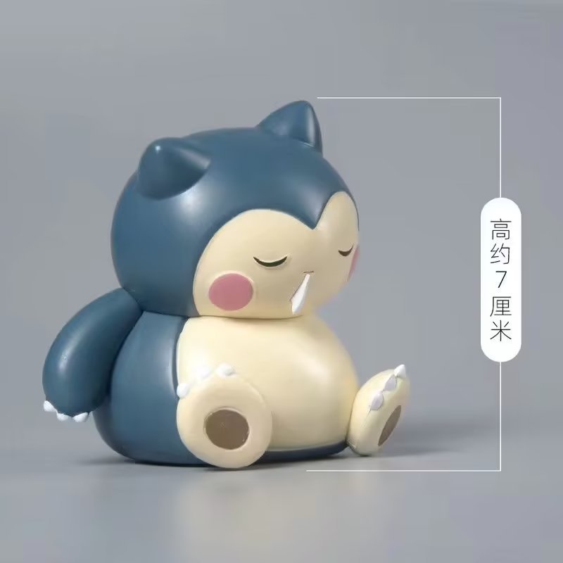 โมเดลฟิกเกอร์-pokemon-squirtle-psyduck-snorlax-น่ารัก-สําหรับตกแต่งรถยนต์