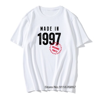 Vintage Born In 1997 Birthday Men T Shirt 24 Years O-Neck 100% Cotton TShirts Retro Hip Hop Tees Boyfriend gift_03