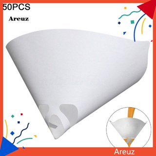 Are กระดาษกรอง ทรงกรวย ความหนาแน่นสูง 190 ไมครอน สีขาว สําหรับรถยนต์ 50 ชิ้น