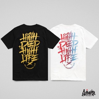 Just Say Bad ® เสื้อยืดลาย แนวสตรีท รุ่น Get High ขาว ดำ ( ลิขสิทธิ์แท้ ) แขนสั้น เสื้อยืดชาย หญิง  M L XL 2XL  TS