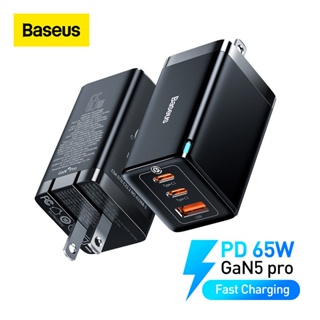 BASEUS 【ลดราคาพิเศษ】อะแดปเตอร์ชาร์จโทรศัพท์ 65w GaN5 USB Type C สําหรับแล็ปท็อป แท็บเล็ต