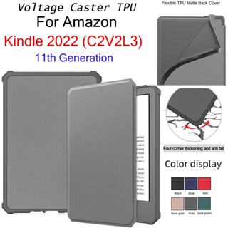 ใหม่ เคสหนัง PU นิ่ม TPU ลาย Sleep Wake สําหรับ All- new 2022 Basic Kindle 2022 C2V2L3 Kindle รุ่น 11 6.0 นิ้ว Lite