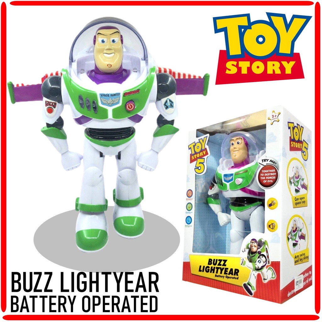 buzz-lightyear-บัส-ไลท์เยียร์-โมเดลของเล่นbuzz-lightyear-toy-story-เดินได้มีไฟ-มีเสียง-กางปีกได้-ขยับแขนได้