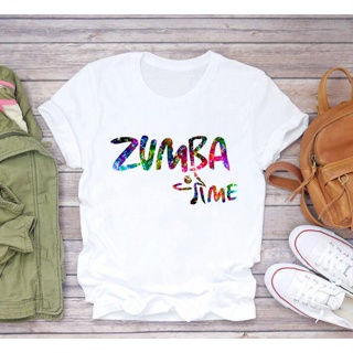 2020 rainbow zumba Dance lover print tshirt women vogue t shirt hip hop female short sleeve t-shirt fashion white t_03