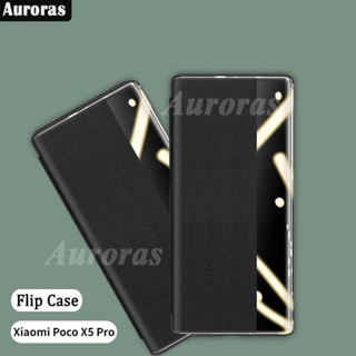 เคสมือถือ แบบหนัง ฝาพับ พร้อมช่องใส่บัตร สําหรับ Xiaomi Poco X5 Pro Mi Poco X5 Pro