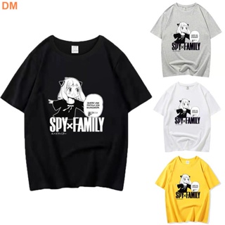 🌟​พร้อมส่ง​🌟 DM.Spy x Family Shirt Anya Forger Cosplay Cotton T-shirt Women Men Casual 3D Print