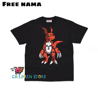 เสื้อยืด พิมพ์ลาย DIGIMON GUILMON พรีเมี่ยม สําหรับเด็กทุกเพศ_01