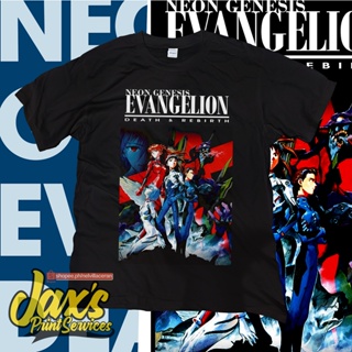 Neon Genesis Evangelion : Death & Rebirth Inspired Tshirt Anime Shirt with Back Print_01