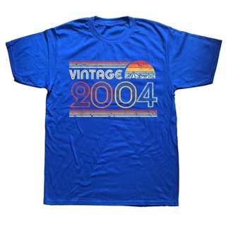 Funny 18th Birthday Gift Classic Vintage 2004 T Shirts Graphic Cotton Streetwear Short Sleeve Summer Style T-shirt _03