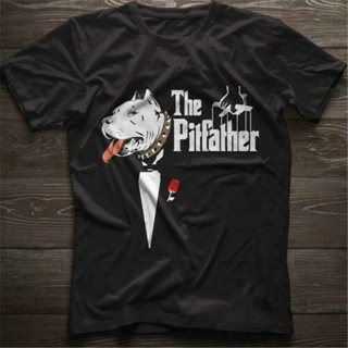 Yuanl5 {พร้อมส่ง เสื้อยืด ผ้าฝ้าย 100% พิมพ์ลาย Pitbull The Pitfather สีดํา พลัสไซซ์ XS-6XL สําหรับผู้ชาย ใส่เล่นกีฬา ฟิ