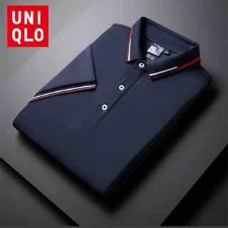 พร้อมส่ง Uniqlo เสื้อยืดโปโล แขนสั้น ลําลอง แฟชั่นฤดูร้อน สไตล์สปอร์ต สําหรับผู้ชาย