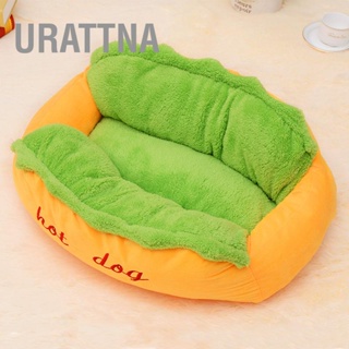 URATTNA Hot Dog Shape เตียงสัตว์เลี้ยงนวัตกรรมที่ถอดออกได้ฤดูใบไม้ร่วงฤดูหนาว Warm เสื่อนอนสำหรับแมว Dogs