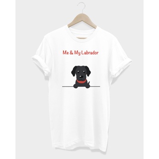 เสื้อยืดลายสุนัข ลาบราดอร์ me & my Labrador Black_02