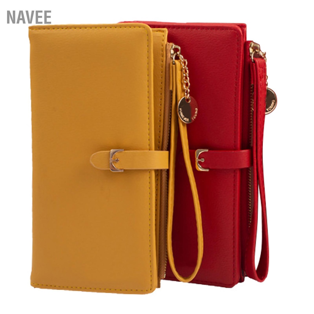 navee-กระเป๋าสตางค์ผู้หญิง-สไตล์เกาหลี-ความจุขนาดใหญ่-กระเป๋าสตางค์ใบยาว-มีซิป-สำหรับโทรศัพท์มือถือ