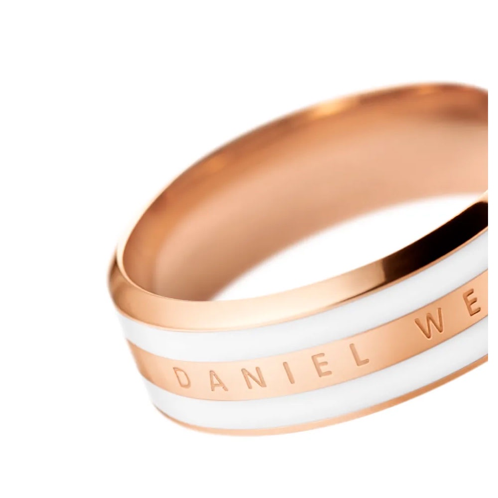 ทักแชทรับโค้ด-daniel-wellington-แหวน-emalie-ring-satin-white-52-มม-สีโรสโกลด์