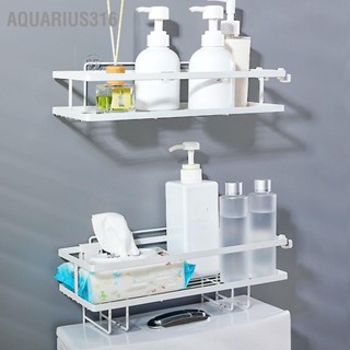  Aquarius316 ชั้นวางห้องน้ำเปิดโครงสร้างความจุขนาดใหญ่เล็บฟรีติดตั้งโลหะตกแต่งปฏิบัติเหนือห้องน้ำออแกไนเซอร์ห้องน้ำ