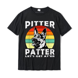 Pitter TShirt Patter German Shepherd Dog Funny Vintage Retro T-Shirt Design Tops Tees For Men Cotton Tshirts Gift B_02