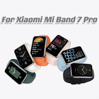 สายนาฬิกาข้อมือซิลิโคน กันน้ํา ทนทาน สีสันสดใส แบบเปลี่ยน สําหรับ Xiaomi Mi Band MiBand 7 Pro