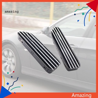 [AM] กระจังหน้ารถยนต์ กันรอยขีดข่วน สีดํา สําหรับ BMW E46 M3 2001-2006 2 ชิ้น