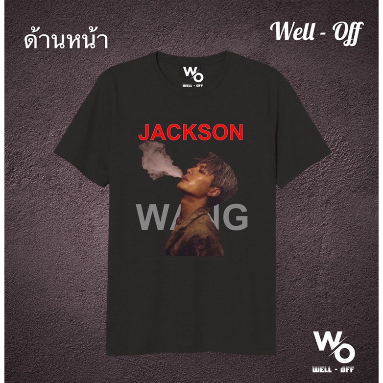 เสื้อยืดพิมพ์ลายแฟชั่น-เสื้อยืด-jackson-wang-fanmade